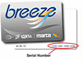 Breeze Card Number